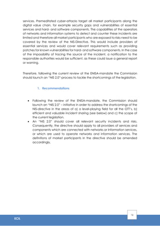ECIL: EU Cybersecurity Package and EU Certification Framework | PDF ...