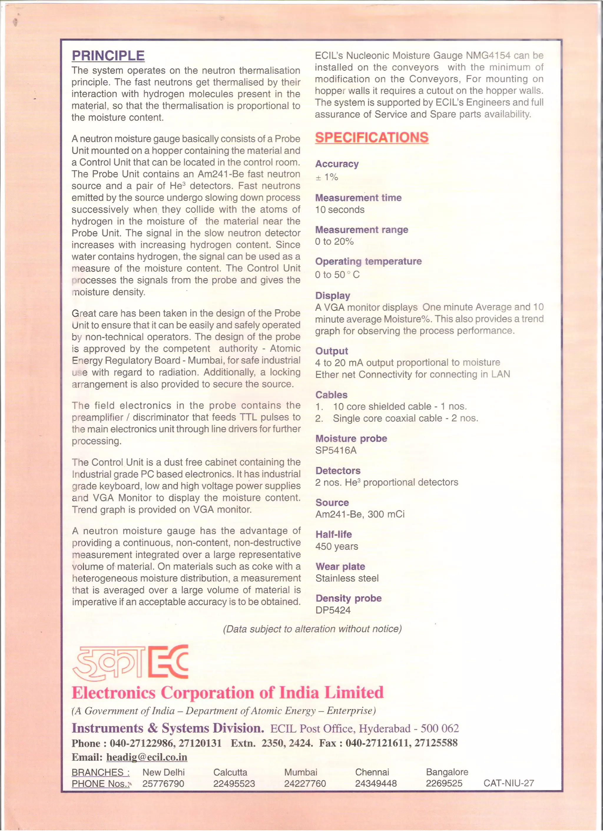 Ecil totem coal ash moisture content monitor | PDF
