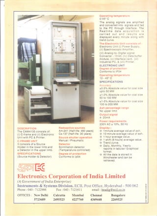 Ecil totem coal ash moisture content monitor | PDF