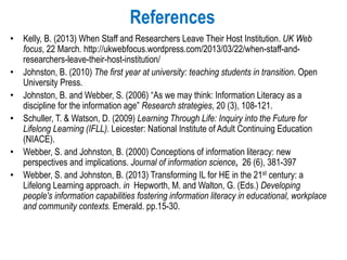Information Literate Lives in the 21st Century | PPT