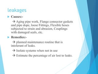 Energy Conservation in Compressed Air System. | PPTX