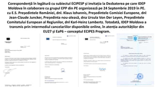 Programul ECIPES iunie 2019-aprilie 2020 IDEP Moldova