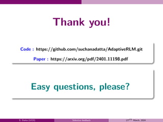 A Deep Learning Approach for Selective Relevance Feedback-presented in ...