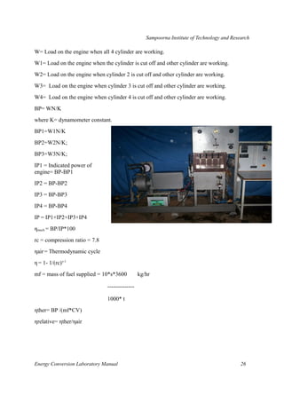 Energy Coversion Lab Energy Conversion lab manual | PDF