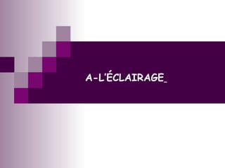 A-L’ÉCLAIRAGE
 