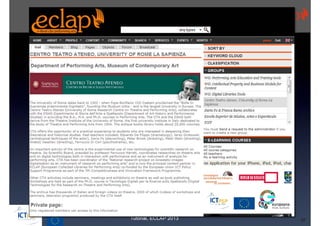 Tutorial, ECLAP 2013   17
 