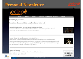 Tutorial, ECLAP 2013   21
 