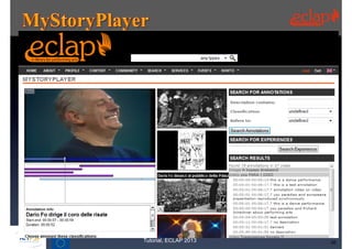 Tutorial, ECLAP 2013   38
 