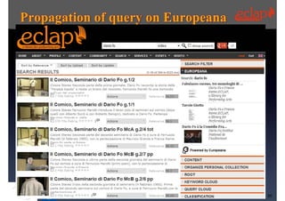 Tutorial, ECLAP 2013   55
 