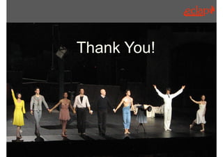 Thank You!
WORKING GROUP A:

 BEST PRACTICES
               ON
   EDUCATION
  AND TRAINING
                          71



   Tutorial, ECLAP 2013
 