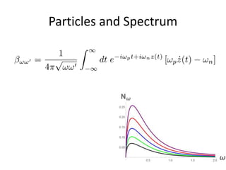 Particles and Spectrum
 