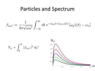 Particles and Spectrum
 