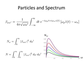 Particles and Spectrum
 