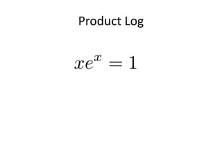 Product Log
 
