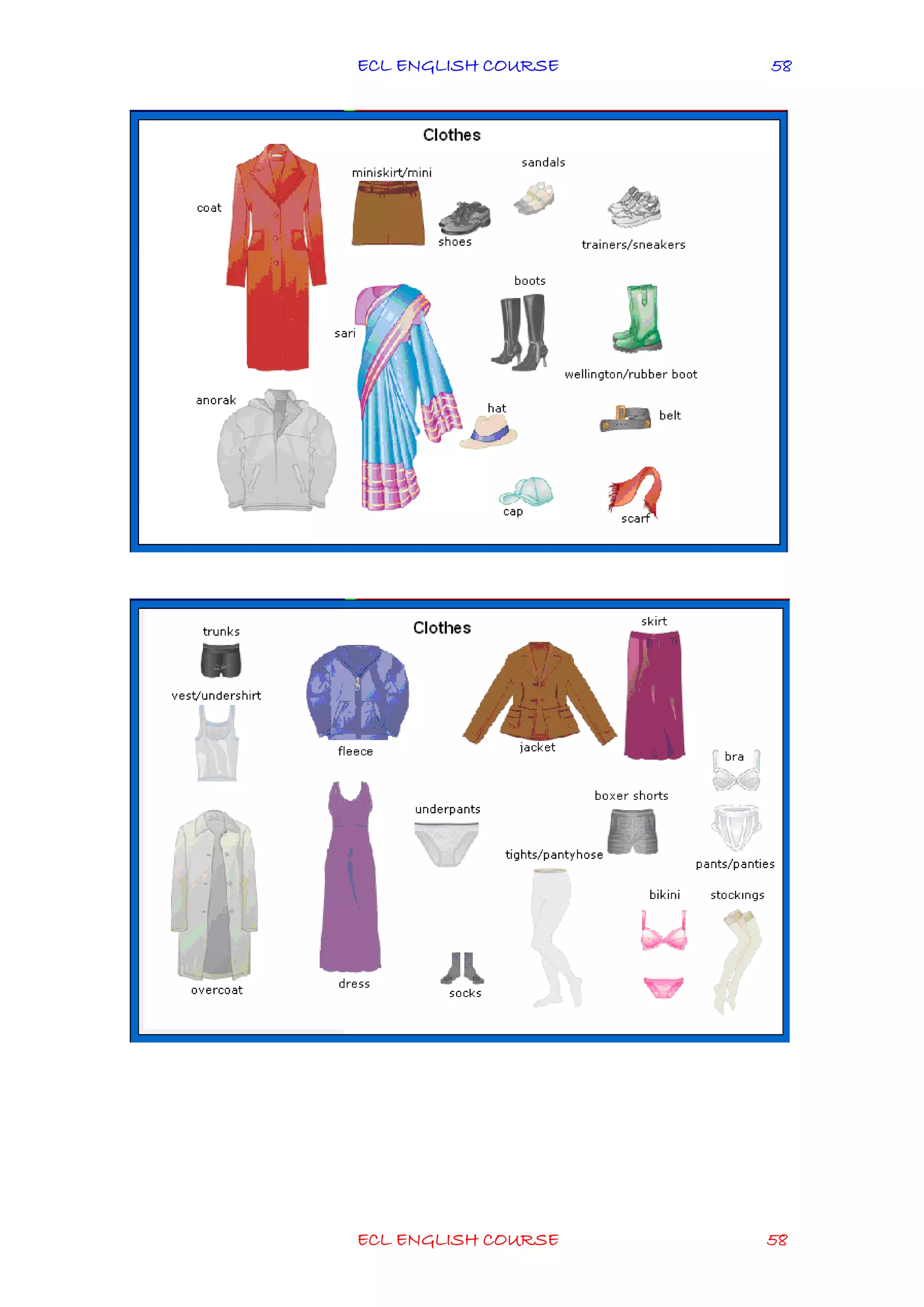 ECL ENGLISH COURSE
ECL ENGLISH COURSE 58
58
 