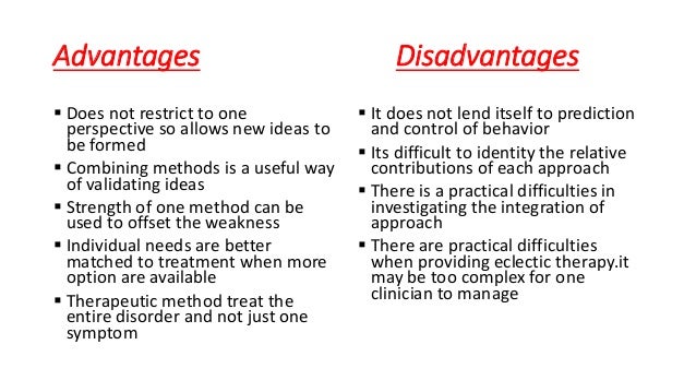 what is the meaning of eclectic approach