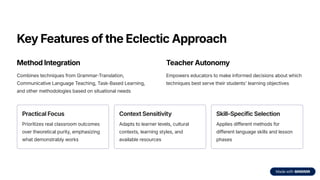 Eclectic Method Eclecticism-in-ELT-Choosing-the-Best-from-Every-Method.pdf by Rihana ...