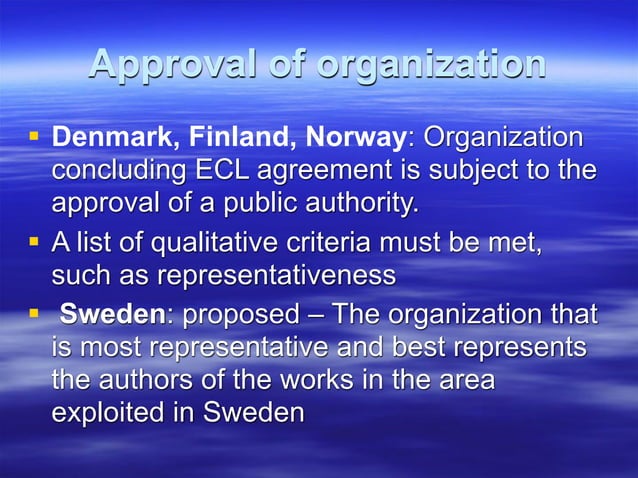 Extended Collective License what, when, where? PPT