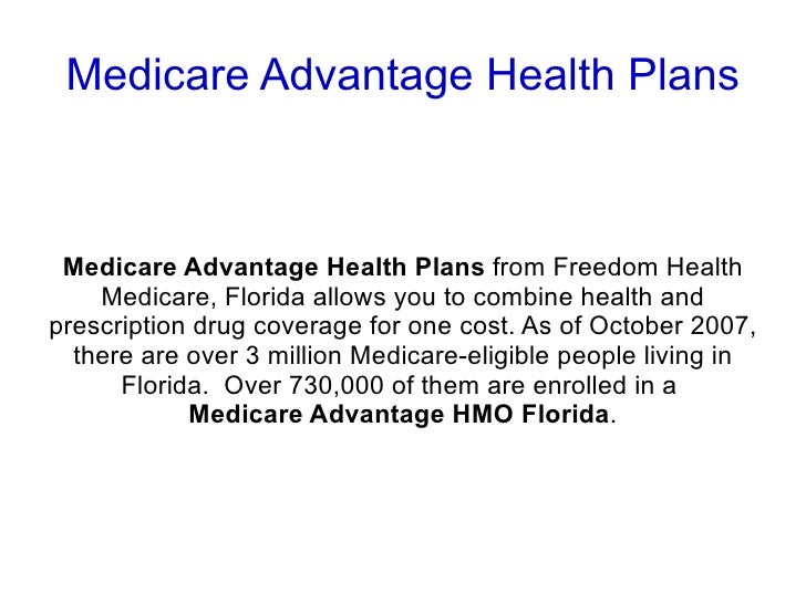 Medicare Advantage Health Care Insurance Plans Florida