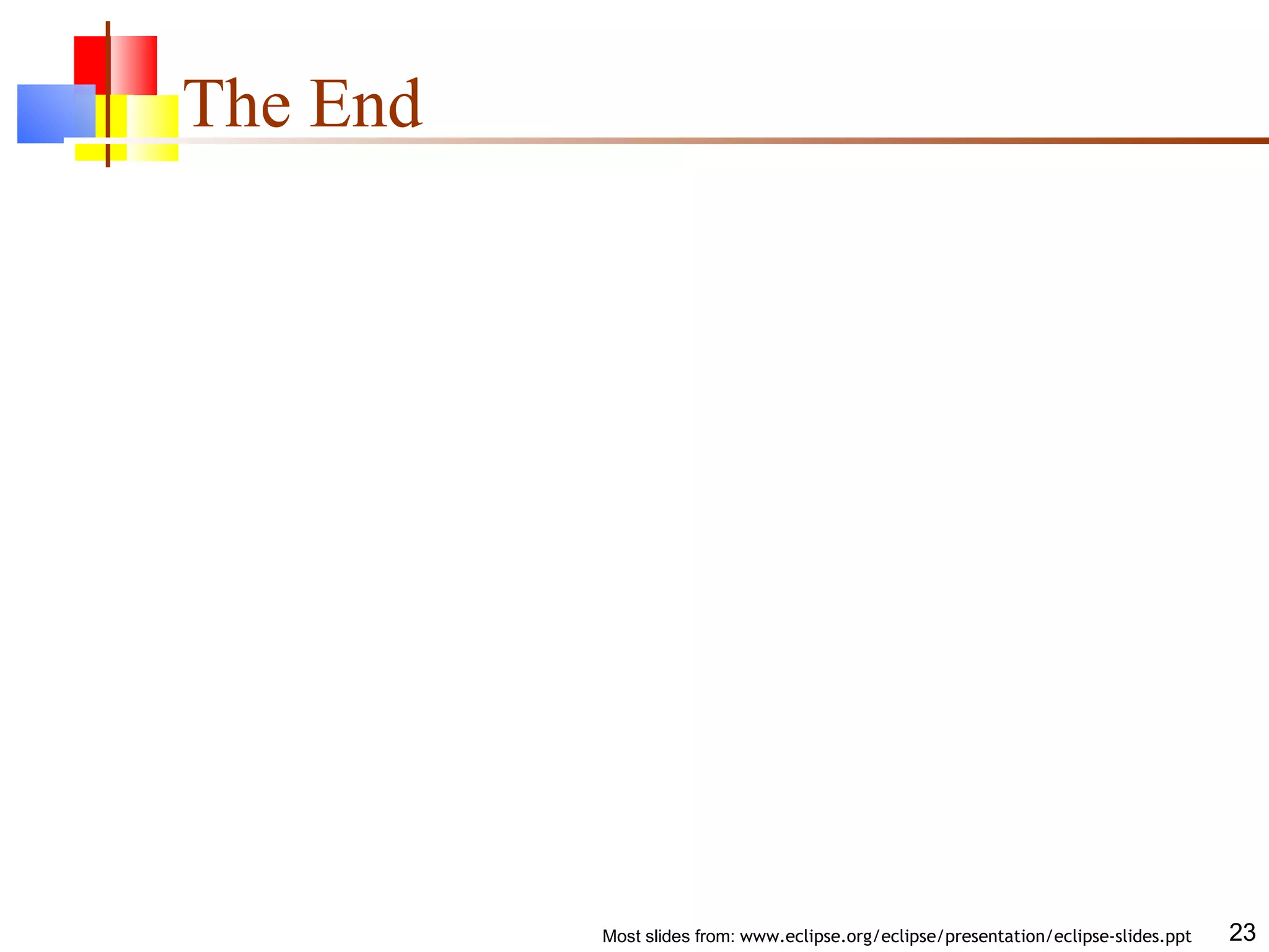 The End 