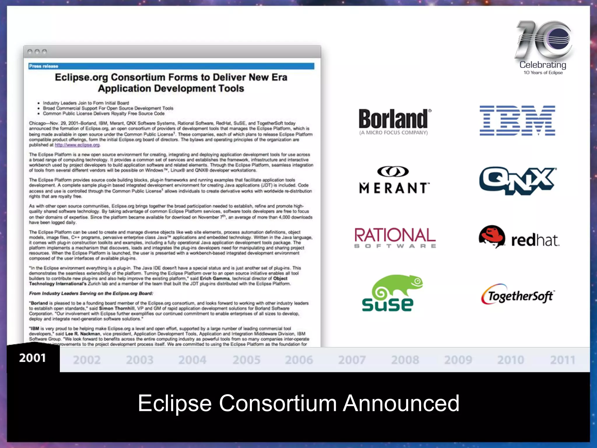 Eclipse Consortium Announced