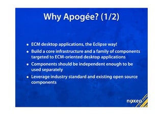 Eclipse Apogee and Nuxeo RCP