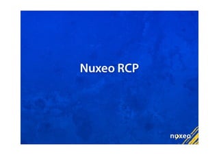 Eclipse Apogee and Nuxeo RCP