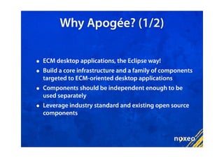 Eclipse Apogee and Nuxeo RCP