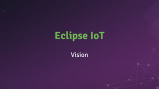 Eclipse IoT
Vision
 