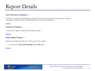 Eclipse Memory Analyzer | PPT