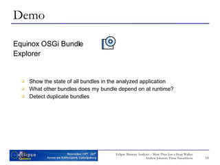 Eclipse Memory Analyzer | PPT