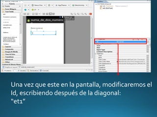 Una vez que este en la pantalla, modificaremos el
Id, escribiendo después de la diagonal:
“et1”
 
