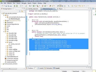 Creacion de Aplicaciones en Eclipse