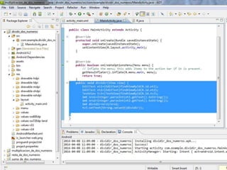 Creacion de Aplicaciones en Eclipse