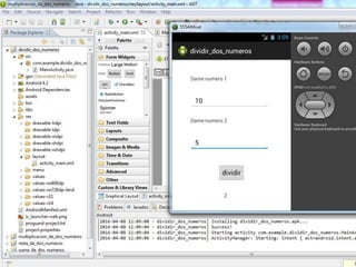 Creacion de Aplicaciones en Eclipse