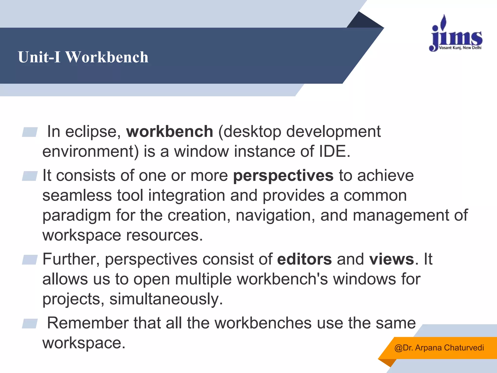 Introduction to Eclipse | PPT