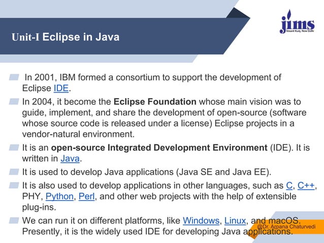 Introduction to Eclipse | PPT