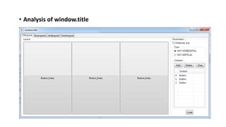 • Analysis of window.title
 