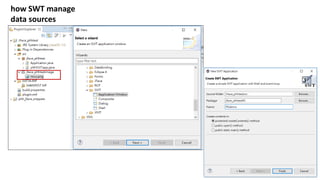 how SWT manage
data sources
 