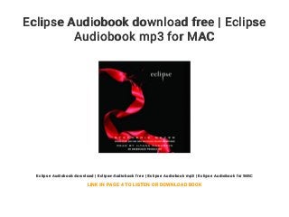 eclipse for mac download free