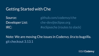 An Introduction to Eclipse Che - Next-Gen Eclipse Java IDE | PDF