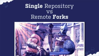 Single Repository
vs
Remote Forks

 