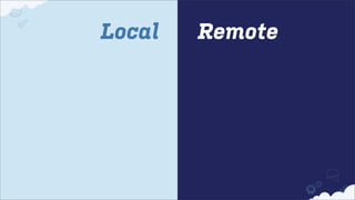 Local

Remote

 