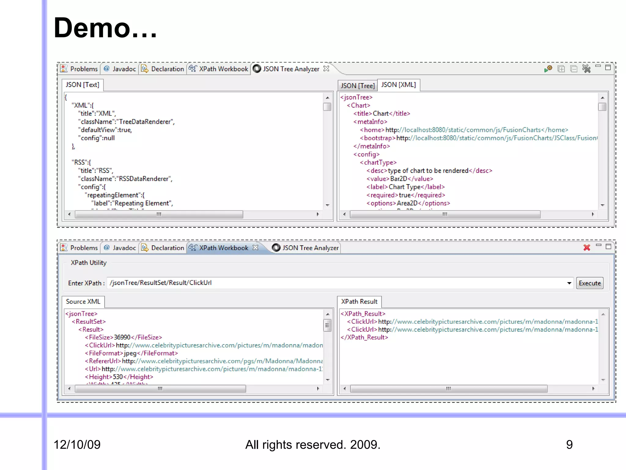 JSON Viewer XPATH Workbook