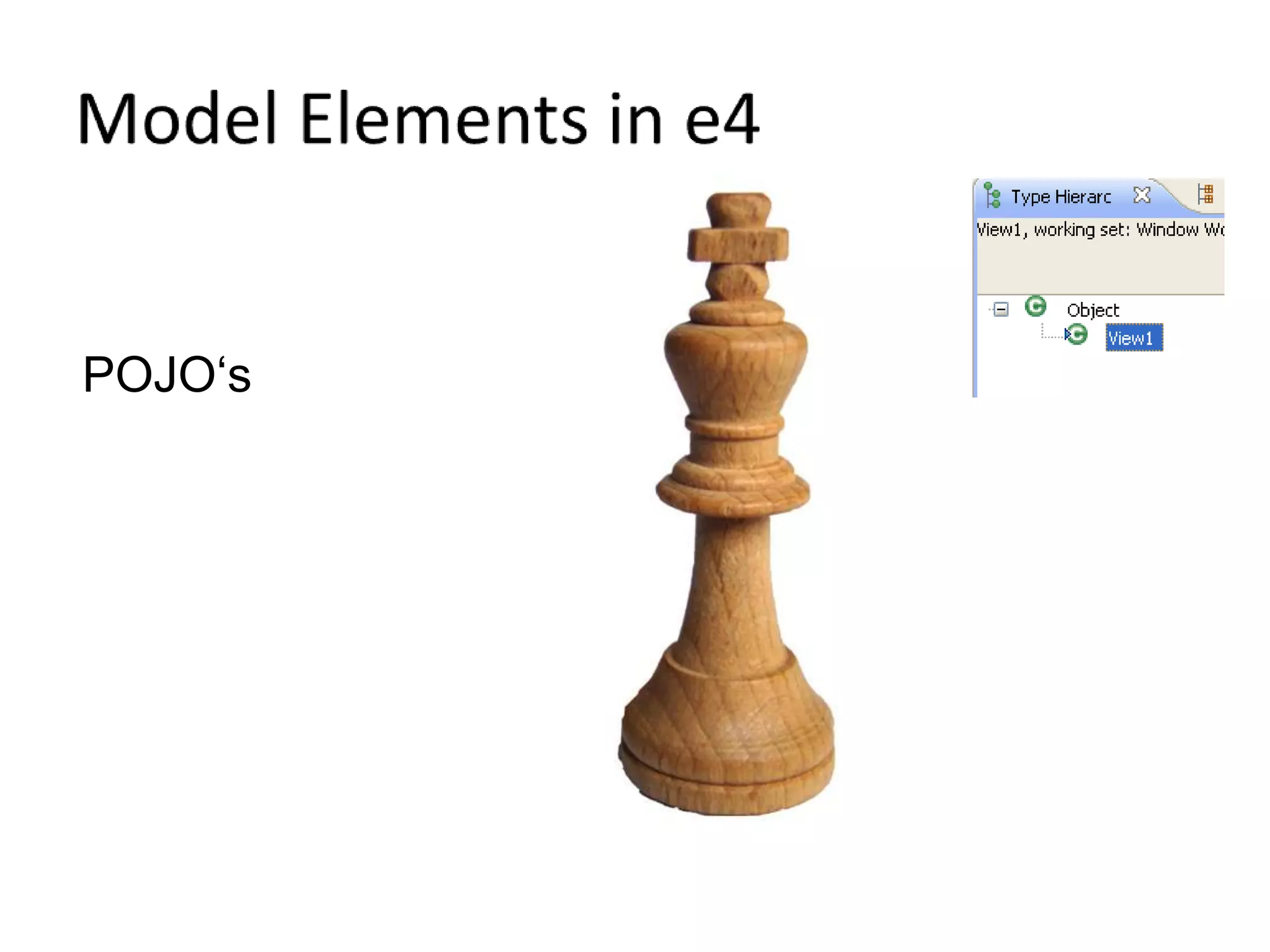 Model Elements in e4POJO‘s