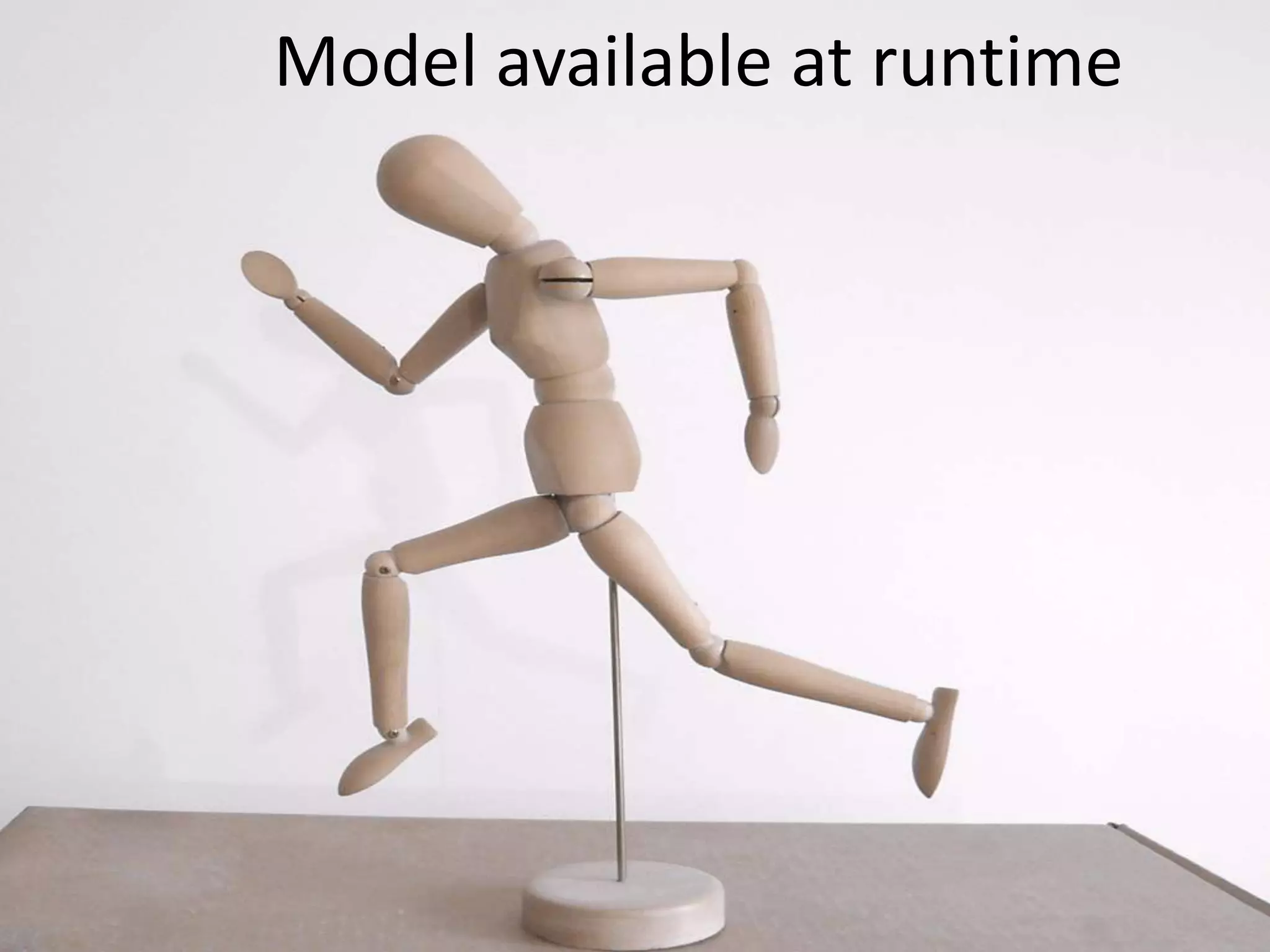 Model available at runtime