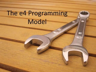 New Look & Feel for Eclipse e4 – SDK https://bugs.eclipse.org/bugs/show_bug.cgi?id=293481