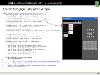 Android Mortgage Calculator Example 