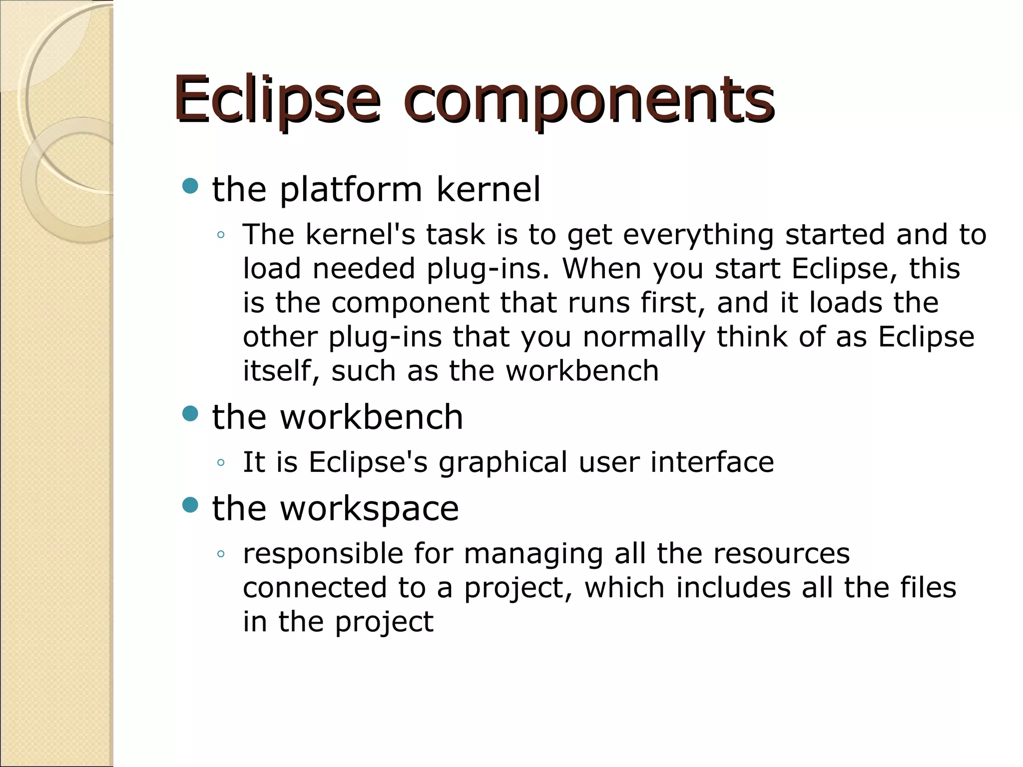 Introduction to Eclipse IDE | PPT