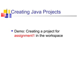 Eclipse introduction IDE PRESENTATION | PPT